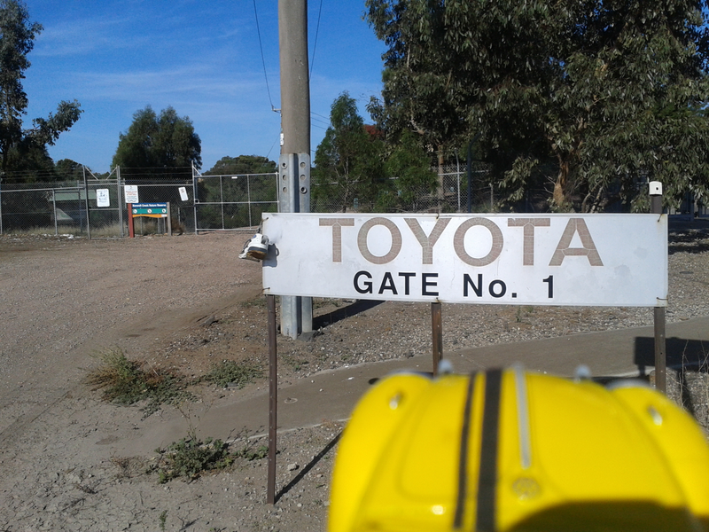 did a detour to look at Toyota factory which is scheduled to close in 2017 too.
